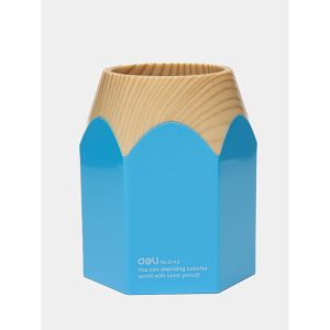 კალმის ჩასადები ჭიქა, პლასტიკური, DELI [9145]