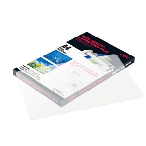 ლამინირების ფირი, A4, DELI [E3817]