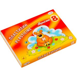 პლასტელინი, Мультики, 160 გრ., 8 ფერი, ГАММА [სა]