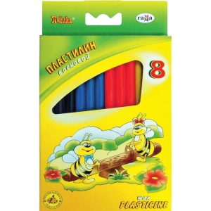 ცვილის პლასტელინი, Пчелка, 98 გრ., 8 ფერი, ГАММА [280038Н]