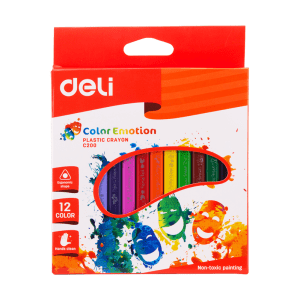 ზეთოვანი პასტელი, 12 ფერი, DELI [EC20000]