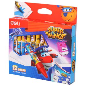 ზეთოვანი პასტელი, Super Wings, 12 ც., DELI [EC21000]