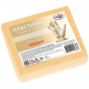 პლასტელინი პროფ., 0.5 კგ., Телесный Т, ГАММА [2.80.Е050.001]