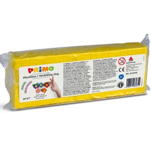 პლასტელინის ზოლი, 550 გრ., ყვითელი, PRIMO [261CP550201]