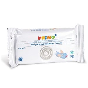 საძერწი თიხა, White Modelling clay, Block of 1 kg., PRIMO [2856MOD1000B]