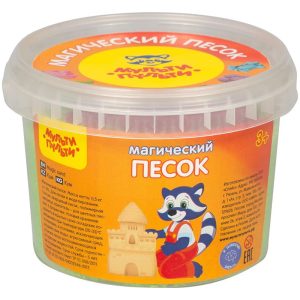 ქვიშა-პლასტელინი, Магический песок, 500 გრ., Зеленый, Мульти-Пульти [4680211138004]