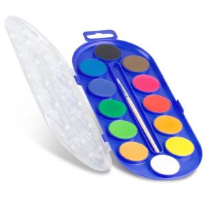აკვარელი, Watercolour set 12 tablets, 30 მმ., PRIMO [112A12SG]