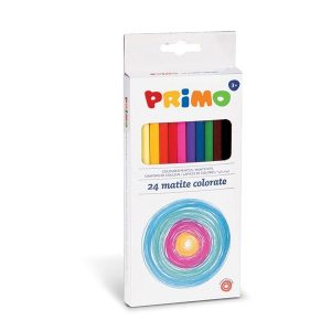 ფერადი ფანქრების ნაკრები, Set with 24 coloured pencils, PRIMO [504MAT24EFSC]
