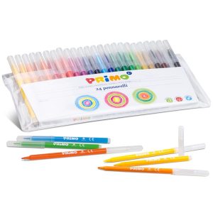 ფლომასტერების ნაკრები, Set with 24 best-quality felt-tip pens, PRIMO [606PEN24B]