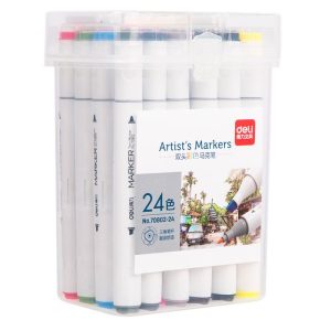 მარკერი, Sketch Marker, 24 ფერი, DELI [70802-24]