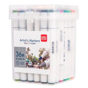 მარკერი, Sketch Marker, 36 ფერი, DELI [70802-36]
