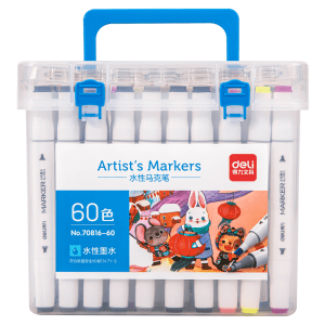 მარკერი, Sketch Marker, 60 ფერი, DELI [70816-60]