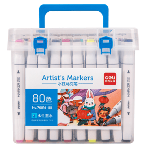 მარკერი, Sketch Marker, 80 ფერი, DELI [70816-80]