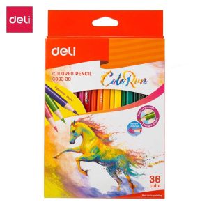 ფერადი ფანქრები, 36 ფერი, DELI [C00330]