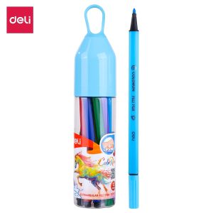 ფლომასტერების ნაკრები, 12 ფერი, DELI [C10506]