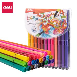 ფლომასტერების ნაკრები, 24 ფერი, DELI [C157-24]