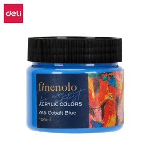 აკრილის საღებავი, 100 მლ., Cobalt blue, DELI [C17-CB]