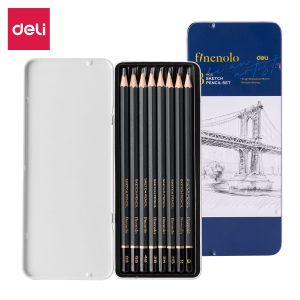 ფანქრების შეკვრა, Sketching Pencil (2H, H, HB, B, 2B, 4B, 6B, 8B), 8 ც., DELI [C26]