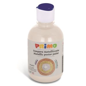 გუაში, Ready-mix metallic poster paint, bottle 300 ml. with flow-control cap, White, PRIMO [233TM300100]