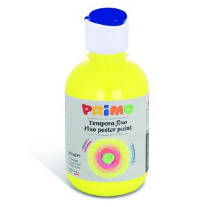 გუაში, Ready-mix fluo poster paint, bottle 300 ml. with flow control cap, Yellow, PRIMO [255TF300210]