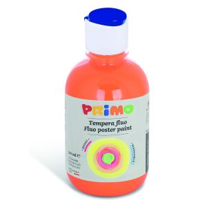 გუაში, Ready-mix fluo poster paint, bottle 300 ml. with flow control cap, Orange, PRIMO [255TF300250]