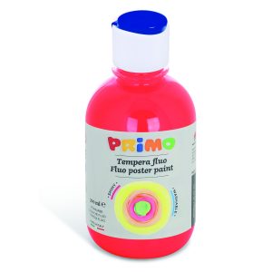 გუაში, Ready-mix fluo poster paint, bottle 300 ml. with flow control cap, Vermillion, PRIMO [255TF300300]