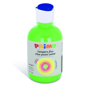 გუაში, Ready-mix fluo poster paint, bottle 300 ml. with flow control cap, Bright green, PRIMO [255TF300610]