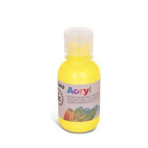 აკრილის საღებავი, Acrylic paint, 125 ml. bottle with flow control cap, Yellow, PRIMO [402TA125201]