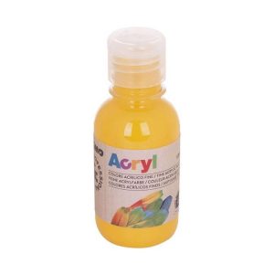 აკრილის საღებავი, Acrylic paint, 125 ml. bottle with flow control cap, Medium yellow, PRIMO [402TA125220]