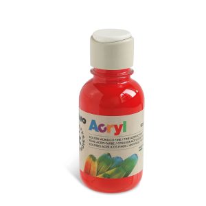 აკრილის საღებავი, Acrylic paint, 125 ml. bottle with flow control cap, Vermillion, PRIMO [402TA125300]