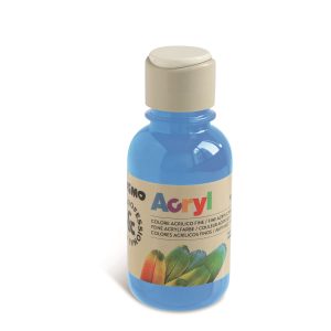 აკრილის საღებავი, Acrylic paint, 125 ml. bottle with flow control cap, Light blue, PRIMO [402TA125510]