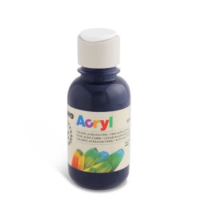 აკრილის საღებავი, Acrylic paint, 125 ml. bottle with flow control cap, Dark blue, PRIMO [402TA125521]