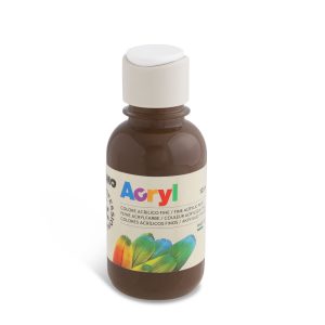 აკრილის საღებავი, Acrylic paint, 125 ml. bottle with flow control cap, Raw umber, PRIMO [402TA125745]