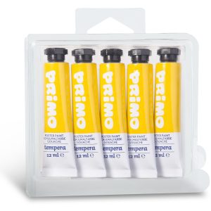 აკრილის საღებავი, Acrylic paint tubes, 18 ml., (1ც), Yellow, PRIMO [405R201]