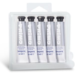 აკრილის საღებავი, Acrylic paint tubes, 18 ml., Silver, PRIMO [405R910]