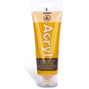 აკრილის საღებავი, Fine acrilic paint in soft plastic tube, 75 ml., Ochre, PRIMO [420TA75270]