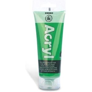 აკრილის საღებავი, Fine acrilic paint in soft plastic tube, 75 ml., Bright green, PRIMO [420TA75610]