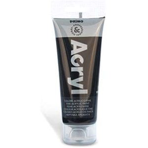 აკრილის საღებავი, Tube 75 ml. of fine acrylic paint, Black, PRIMO [420TA75800]