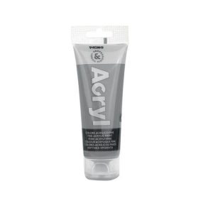 აკრილის საღებავი, Fine acrilic paint in soft plastic tube, 75 ml., Silver, PRIMO [420TA75910]