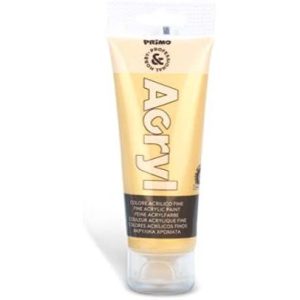აკრილის საღებავი, Fine acrilic paint in soft plastic tube, 75 ml., Gold, PRIMO [420TA75920]