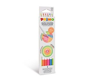 ფერადი ფანქრები, ფლუორესცენტული, Minabella coloured pencils, 6 fluorescen, PRIMO [5251MINAB6F]