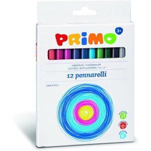 ფლომასტერების ნაკრები, Set with 12 felt-tip pens, PRIMO [601PEN12]
