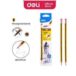 ფანქარი, 2B, 12 ც., DELI [C0042B]