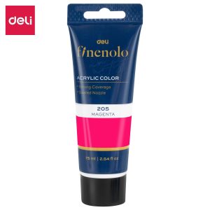 აკრილის საღებავი, ტუბა, 75 მლ., Pink, DELI [C75-PK]