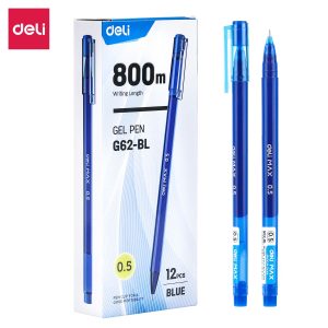 კალამი, მელნიანი, 0.5 მმ., DELI [G62-BL]