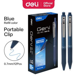 კალამი, მელნიანი, Gel Pen, 0.7 მმ., DELI [G80-BL]