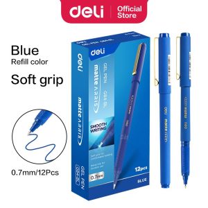 კალამი, მელნიანი, Gel Pen, 0.7 მმ., DELI [G84-BL]