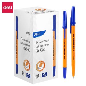 კალამი, ბურთულიანი, Bullet tip, 0.7 მმ., ლურჯი, DELI [Q6S-BL]