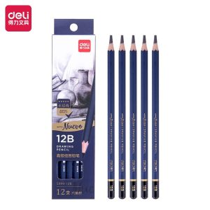 ფანქრების შეკვრა, Sketching Pencil, 12 ც., DELI [S999-12B]