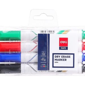 დაფის მარკერი, 4 ფერი, DELI [U00403]